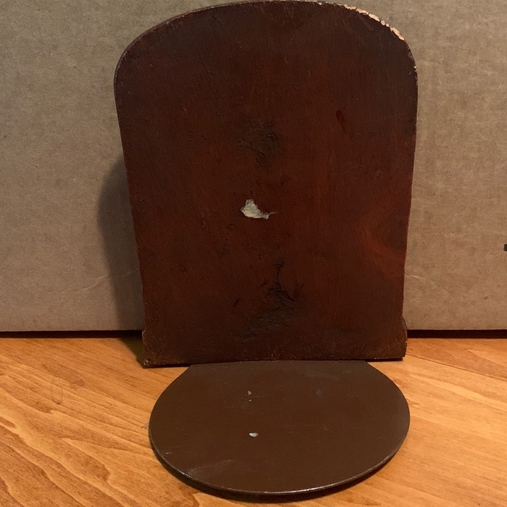 Vintage Brown 1940s Syroco Wood Horse Head Bookend Set of 2…2nd One Just Found! - Picture 5 of 16